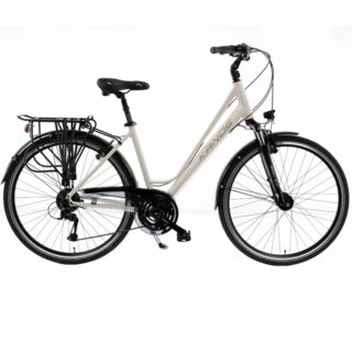 Damecykel Kands Elite Pro Trekking, Aluminium, 28", 24 Gear, Hvid