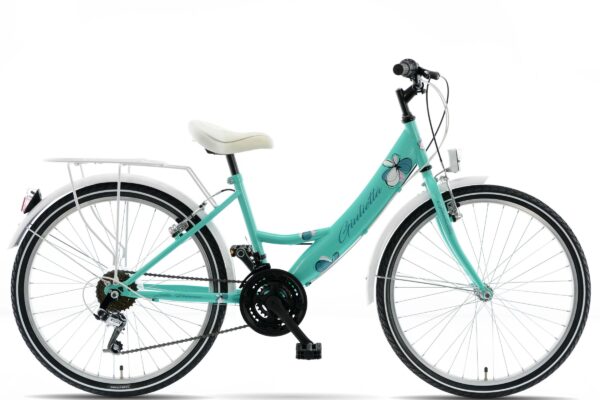 Børnecykel Kands Giulietta 24", 130-165 cm, 18 gear, Grøn