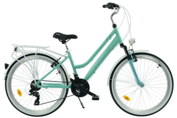 Cykel Kands Aurelia, Aluminium, 26", 140-160 cm, 18 gear, Grøn