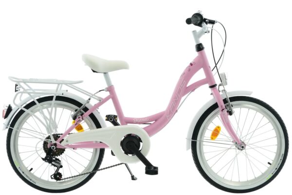 pigecykel diana 20”, 100 140 cm, 6 gear, lyserød