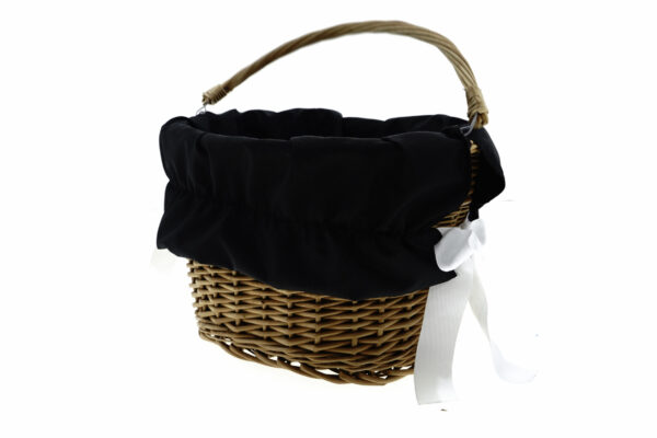 Flettet cykelkurv (mørk flet)