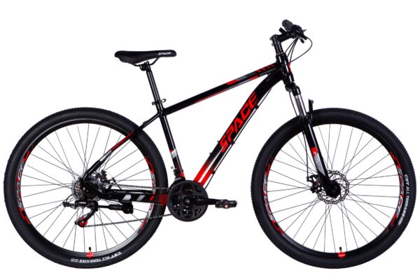 MTB cykel Mercury Aluminium 29", 170-195 cm, 21 gear, Sort/Rød