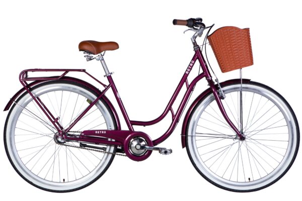 Cykel Retro 28", 3 gear, 160 cm-195 cm, Sort