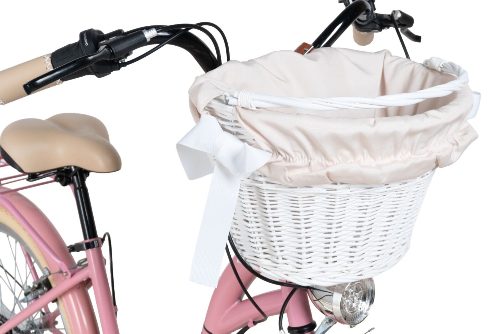 pigecykel davi amelia 24", 130 165 cm, 7 gear, lyserød/creme