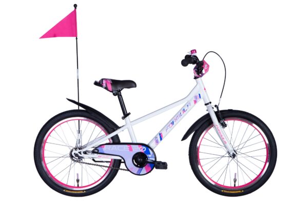 Børnecykel Race 20, 1 gear, 110-135 cm, Hvid
