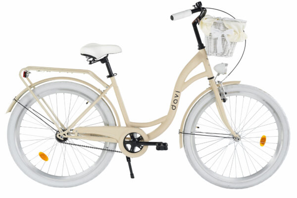 Citybikes Davi Lila 1 gear, 26", 155-180 cm, Kaffe/Hvid