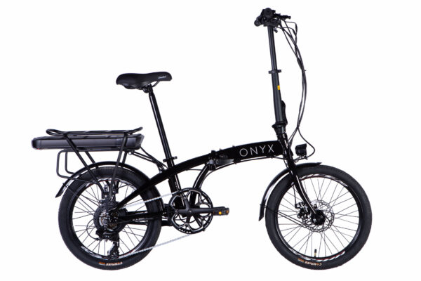 Elcykel Onyx 20", Aluminium, 130-180 cm, 50 km, 7 gear, Sort
