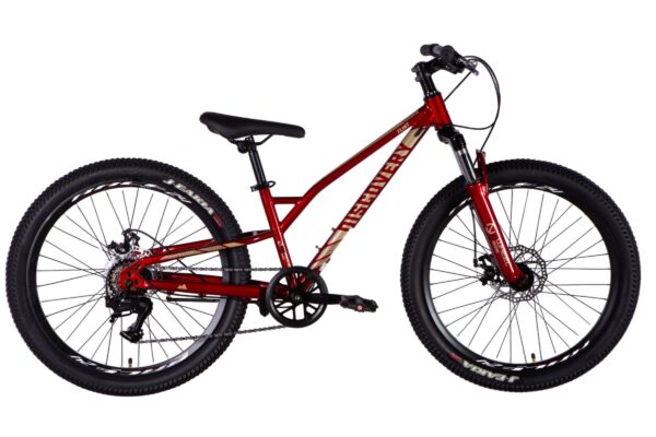 Børnecykler MTB Flint 24", 130-150 cm, 7 gear, Rød