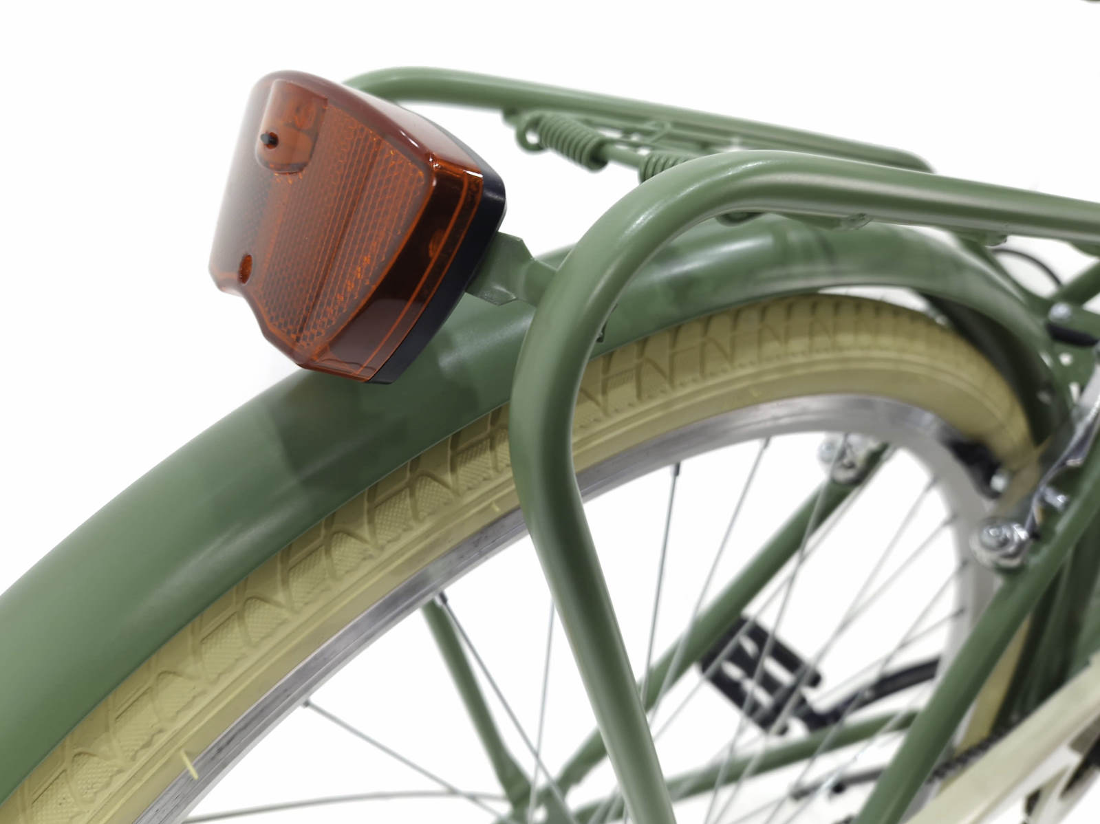 damecykel davi lila 1 gear, 28", 160 185 cm, olivenfarvet