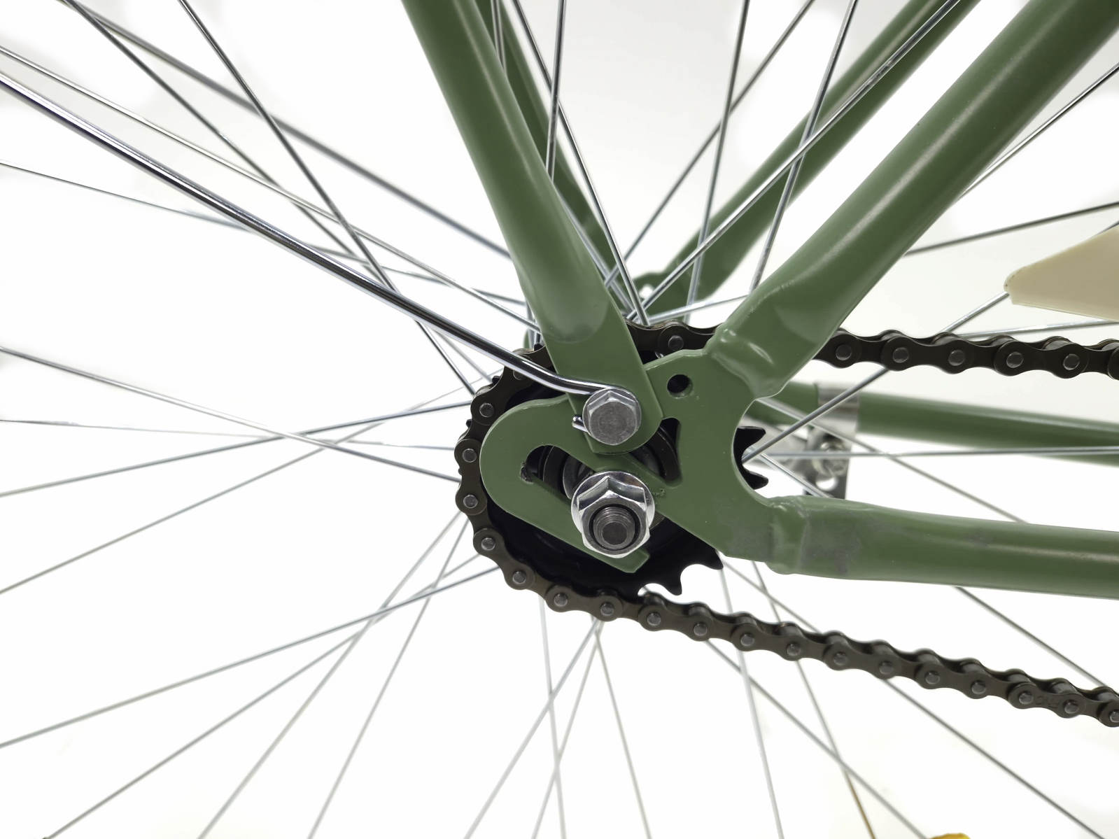 damecykel davi lila 1 gear, 28", 160 185 cm, olivenfarvet