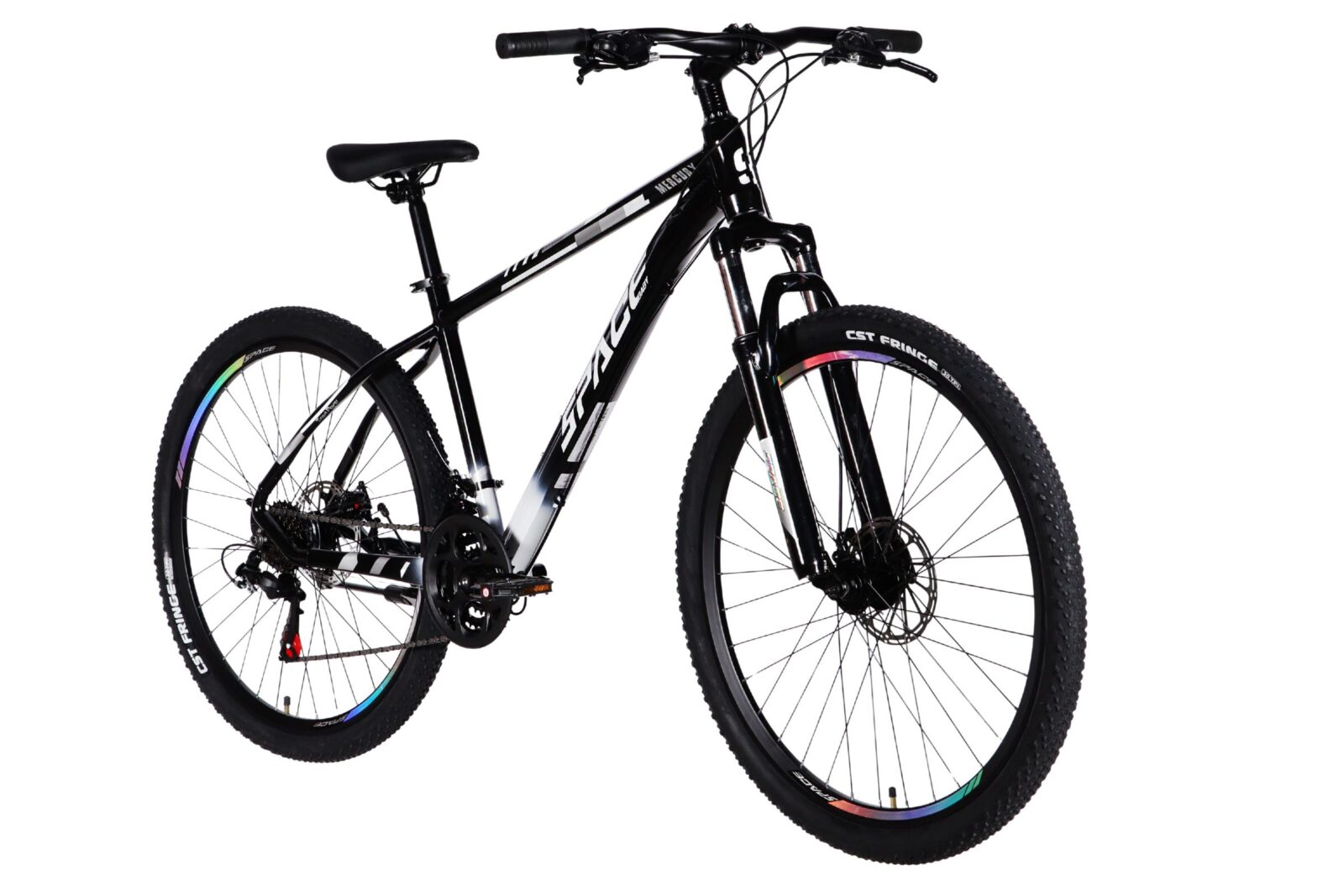 mtb cykel mercury aluminium 27.5", 160 185 cm, 21 gear, sort
