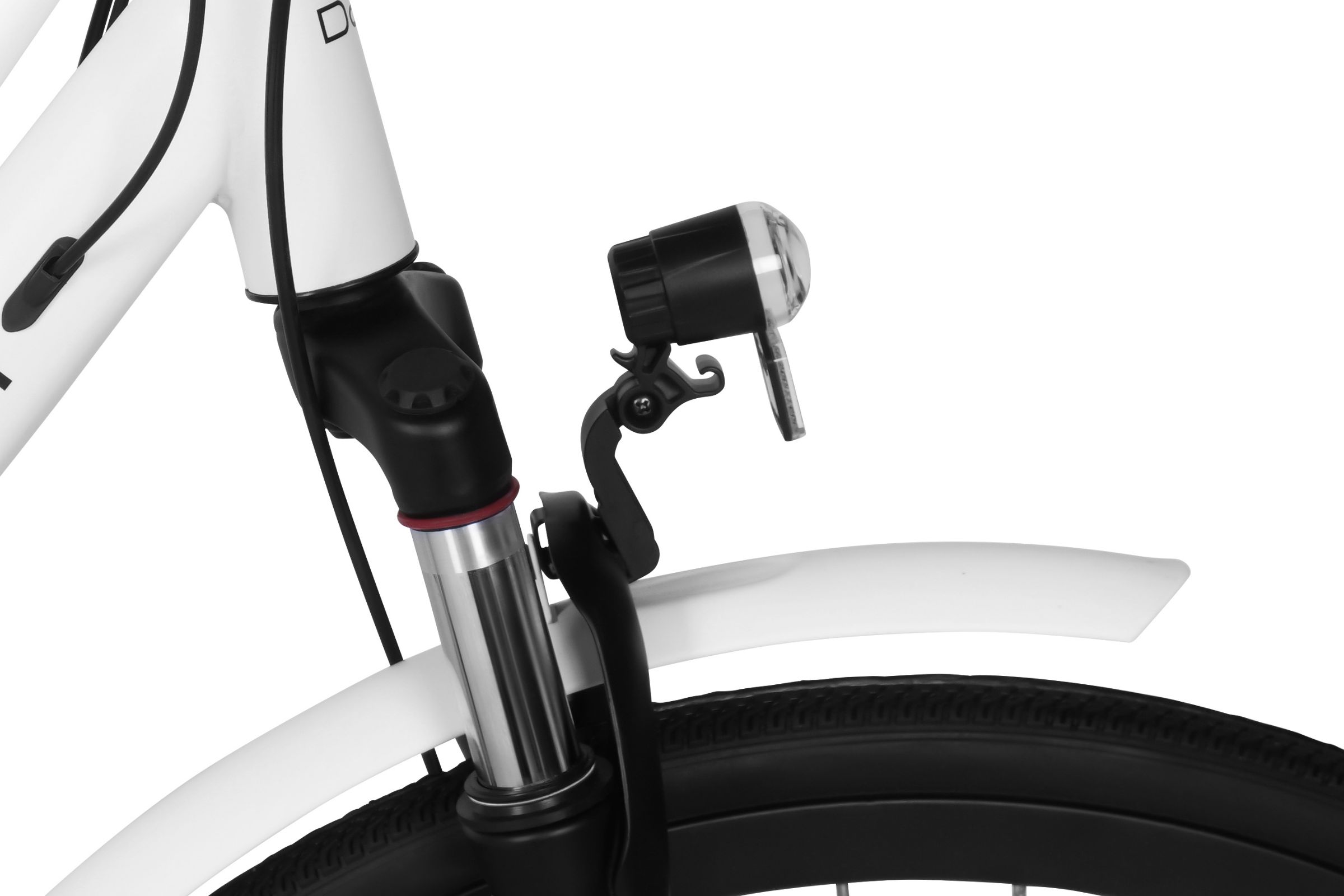 trekkingcykel davi adventuro 28", 160 185 cm, 21 gear, hvid