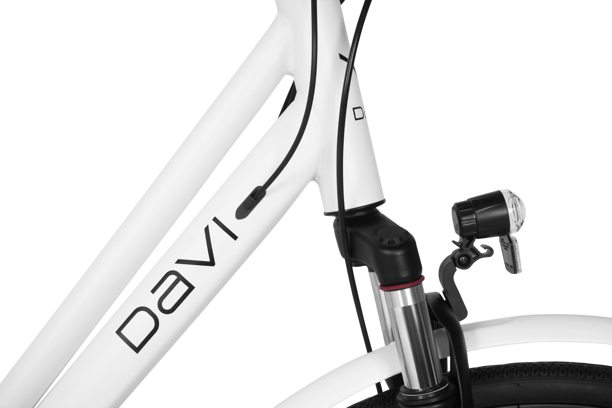 trekkingcykel davi adventuro 28", 160 185 cm, 21 gear, hvid