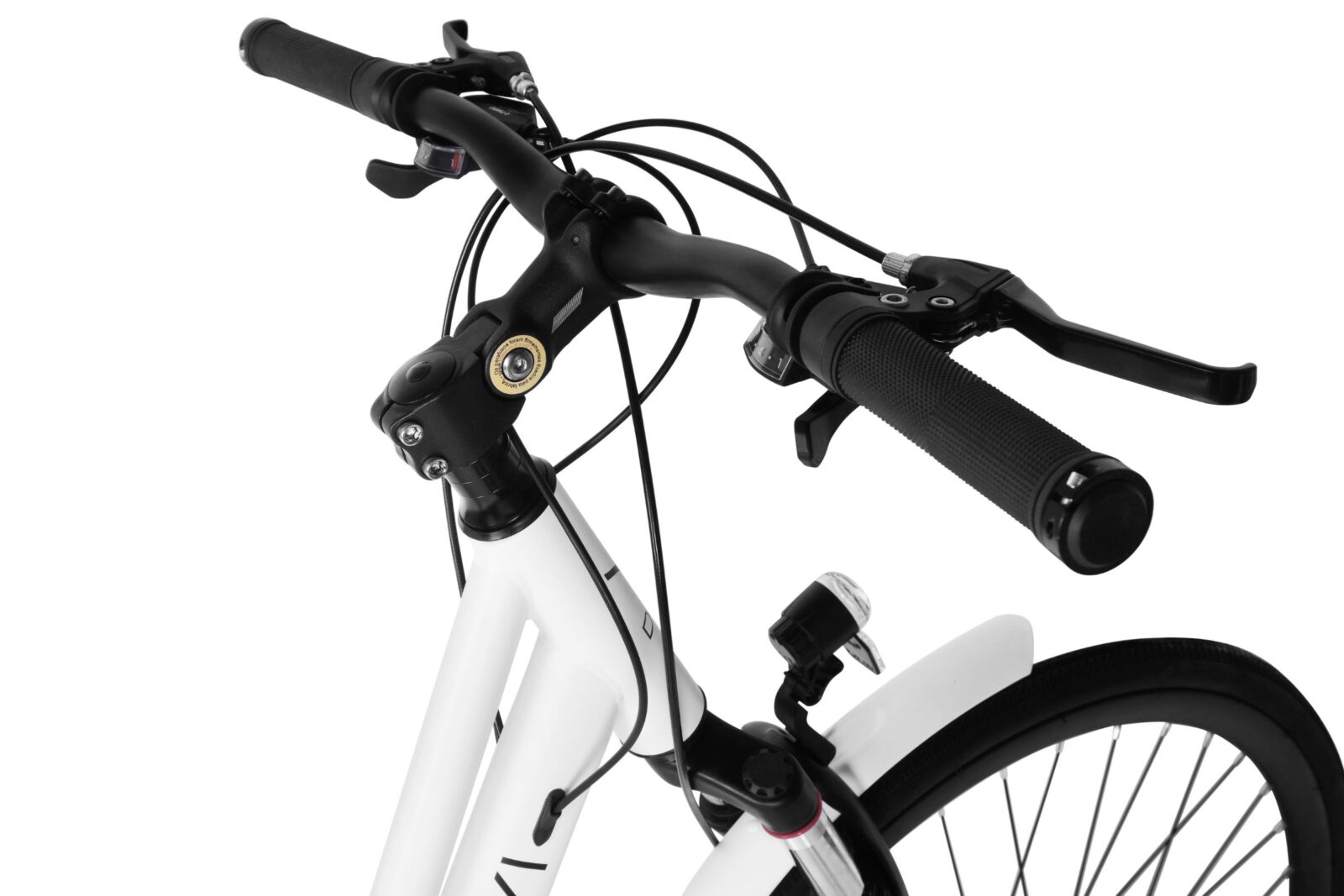 trekkingcykel davi adventuro 28", 160 185 cm, 21 gear, hvid