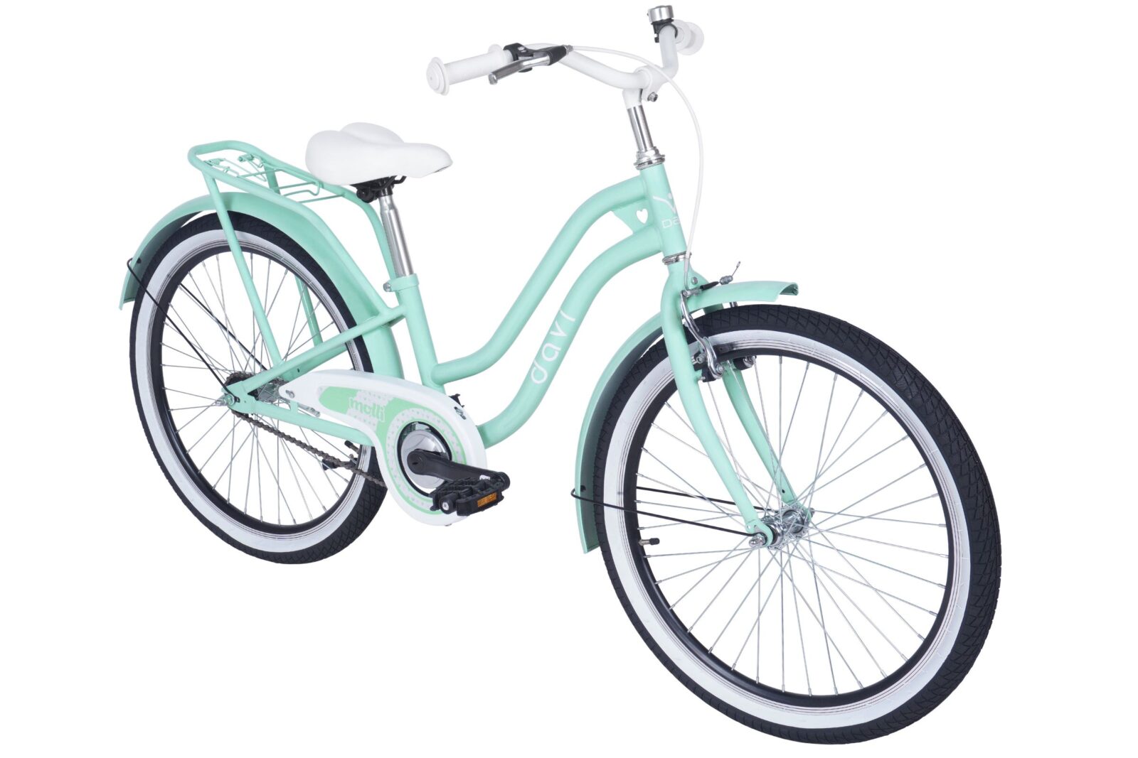 pigecykel davi molli, 24", 130 165 cm, 1 gear, grøn