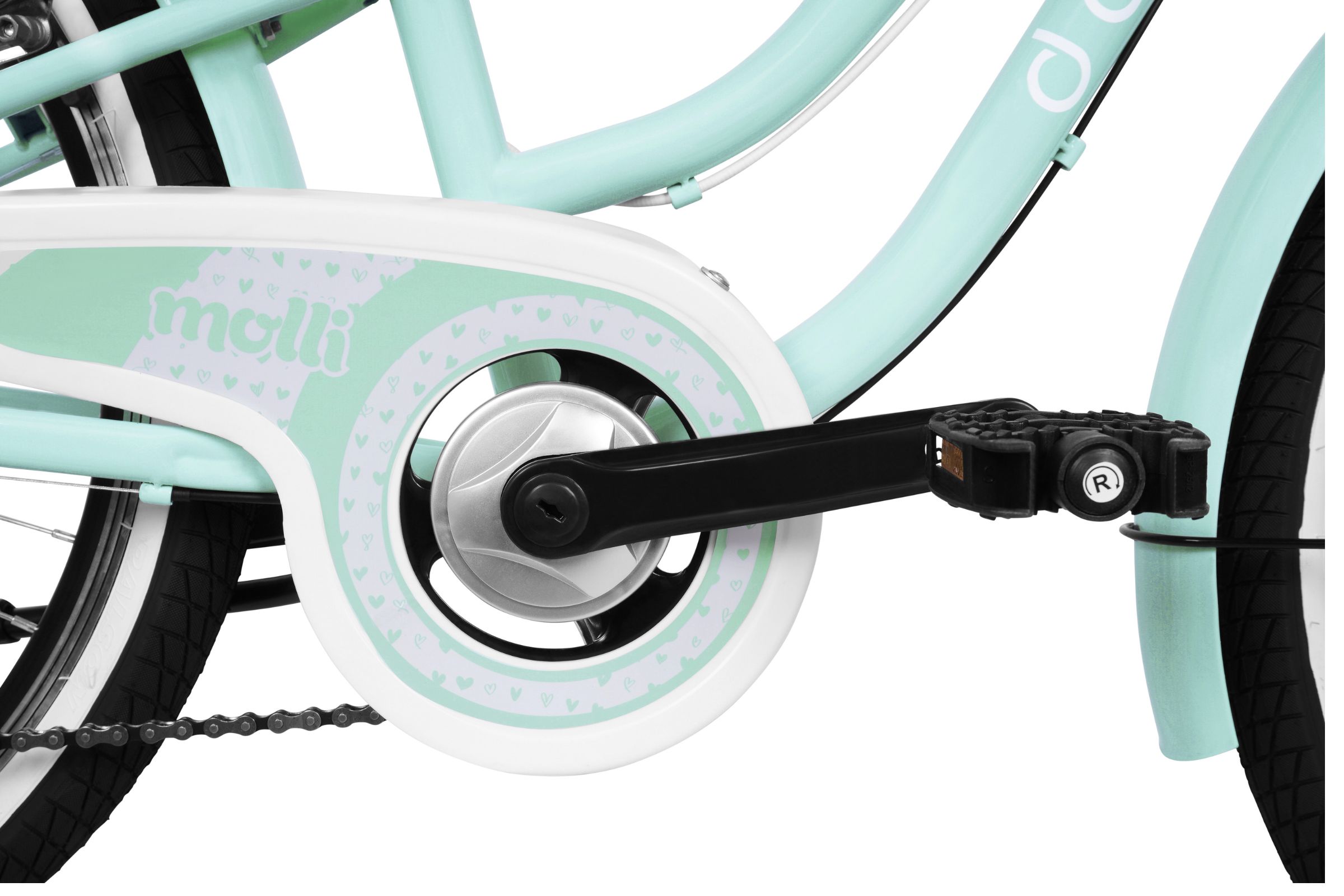 pigecykel davi molli, 24", 130 165 cm, 7 gear, grøn