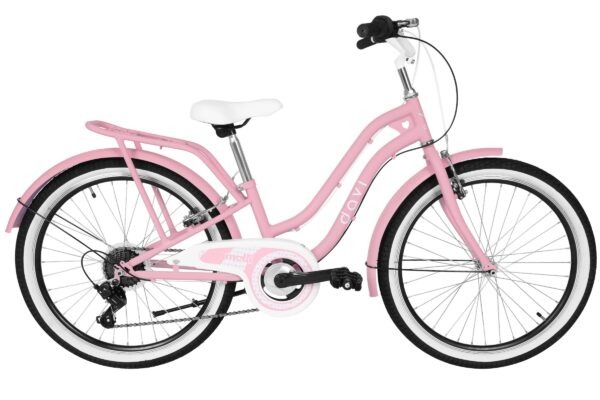 pigecykel davi molli, 24", 130 165 cm, 7 gear, lyserød