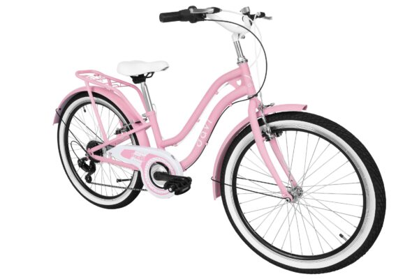 pigecykel davi molli, 24", 130 165 cm, 7 gear, lyserød