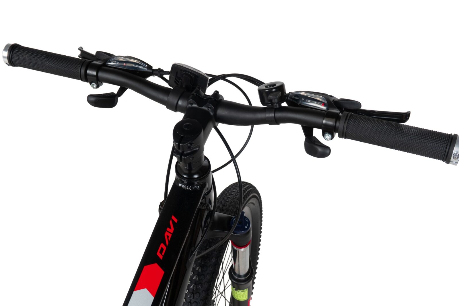 bicicleta copii davi montaro aluminiu, 24", 130 160 cm, 21 viteze, negru/roşu