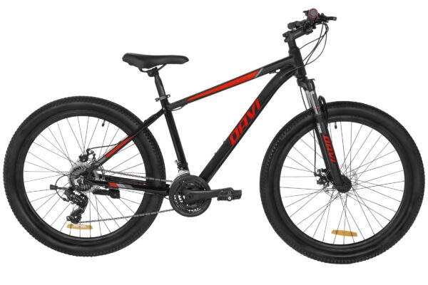 bicicleta mtb davi montaro aluminiu, 27,5", 160 185 cm, 21 viteze, negru/rosu (copy)