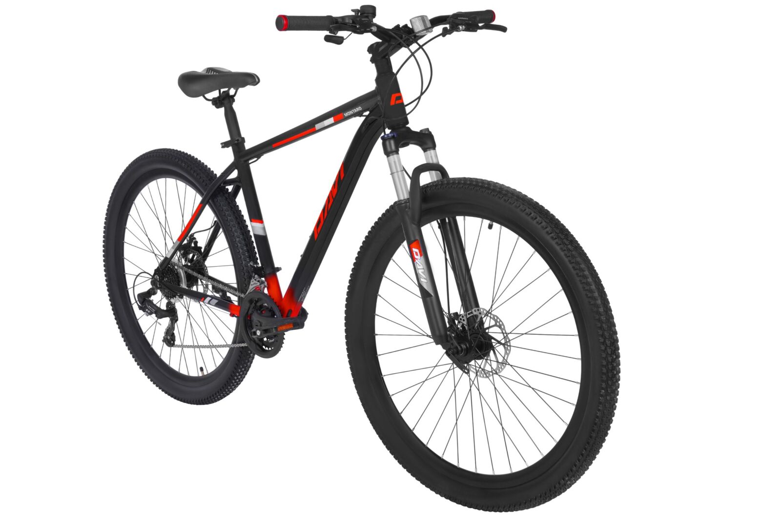 bicicleta mtb davi montaro aluminiu, 29", 170 195 cm, 21 viteze, negru/rosu (copy)