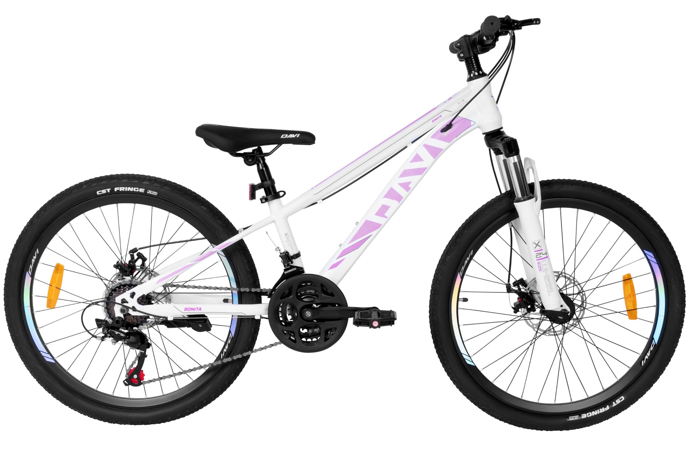 mountainbike davi bonita 24", 130 160 cm, 21 gear,