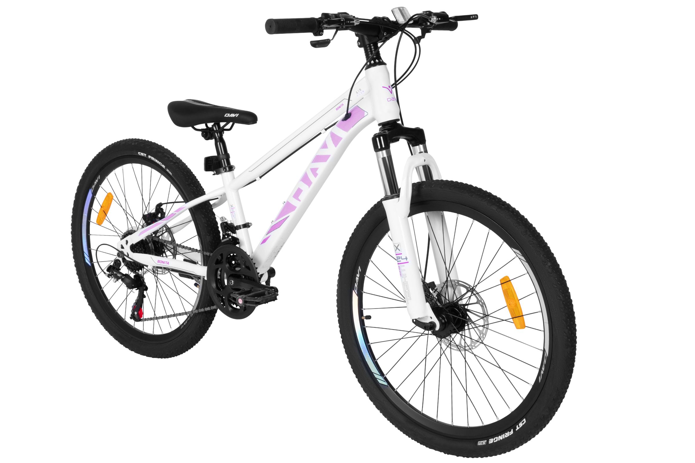 mountainbike davi bonita 24", 130 160 cm, 21 gear,