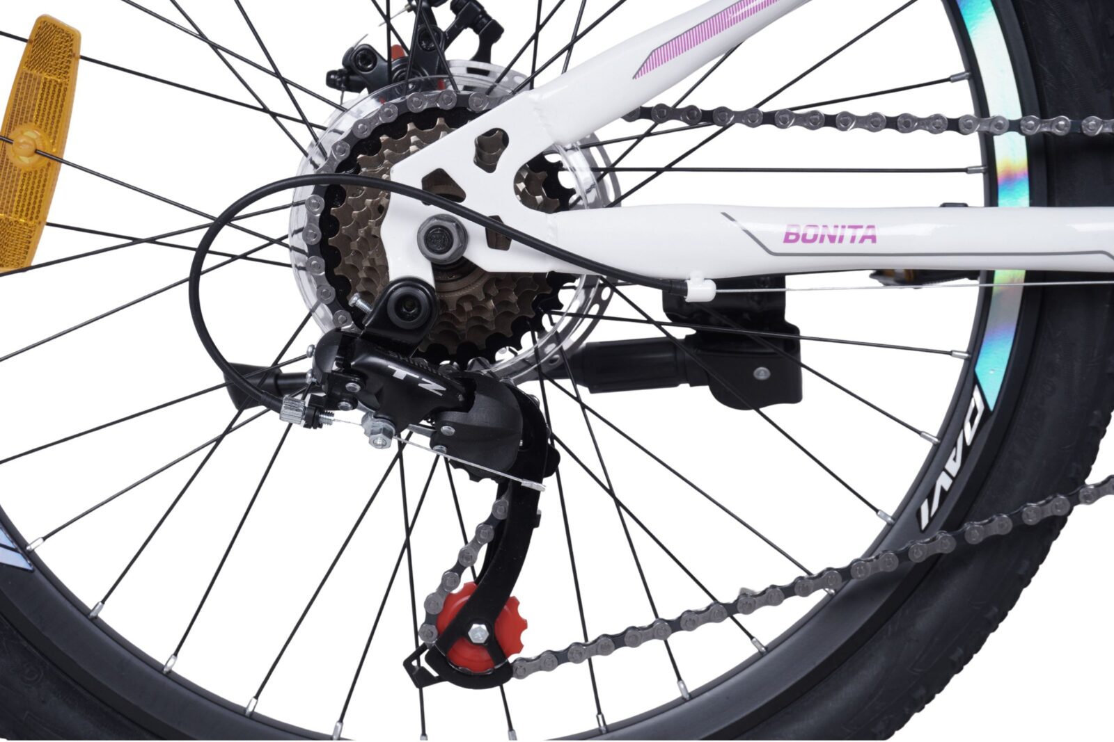 mountainbike davi bonita 24", 130 160 cm, 21 gear,