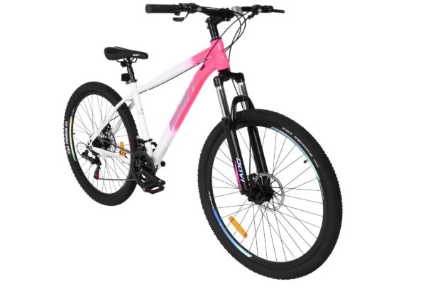 mountainbike davi bonita 27,5", 160 185 cm, 21 gear, lyserød/hvid