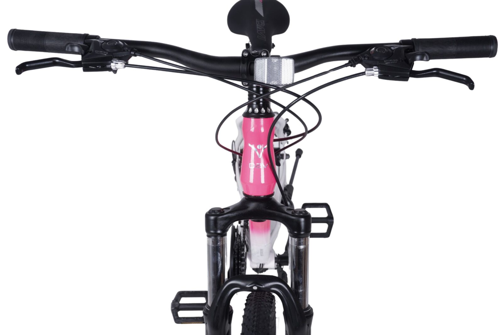 mountainbike davi bonita 27,5", 160 185 cm, 21 gear, lyserød/hvid