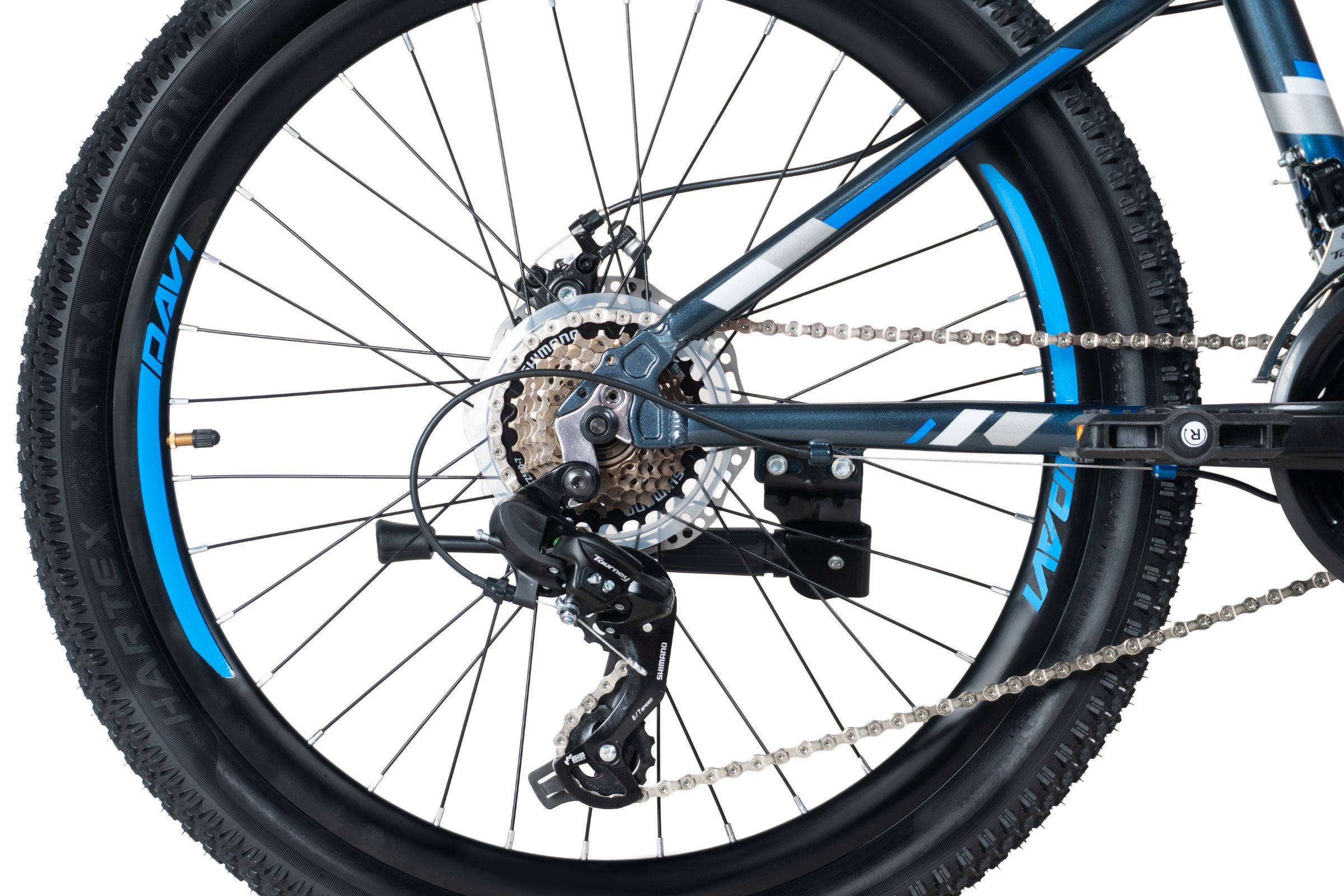 bicicleta copii davi montaro aluminiu, 24", 130 160 cm, 21 viteze, gri/albastru