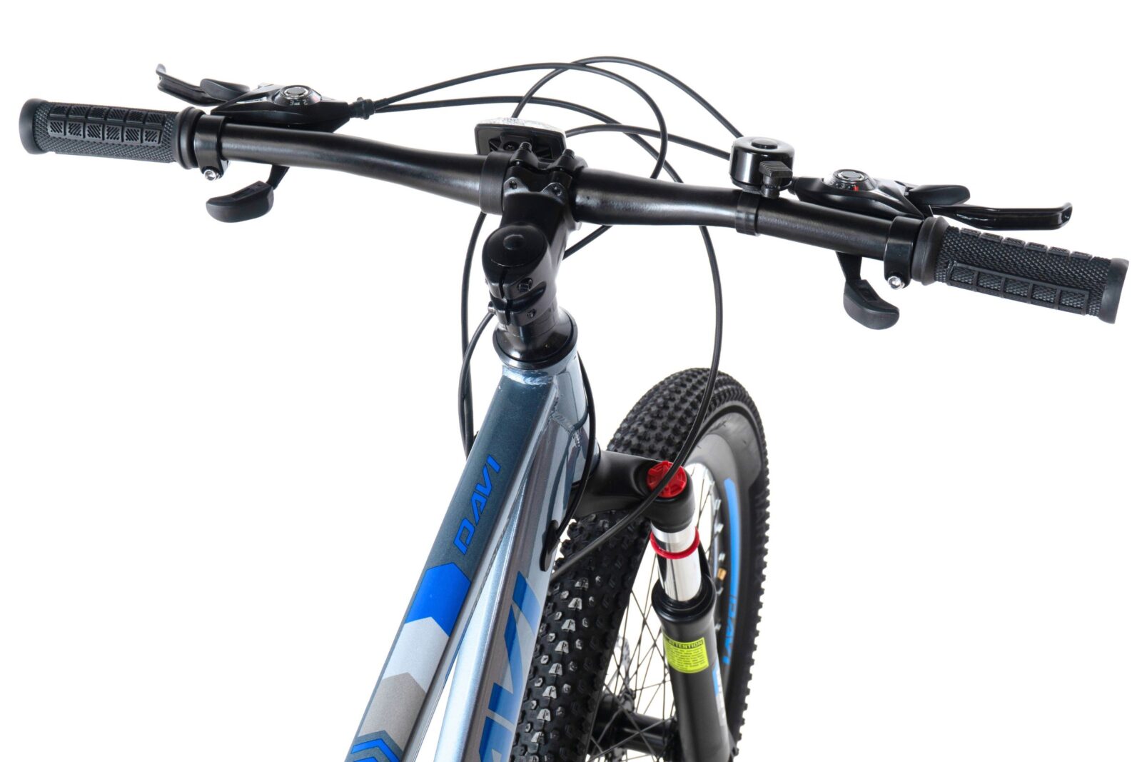 bicicleta copii davi terrano 24", 130 160 cm, 21 viteze, gri/albastru