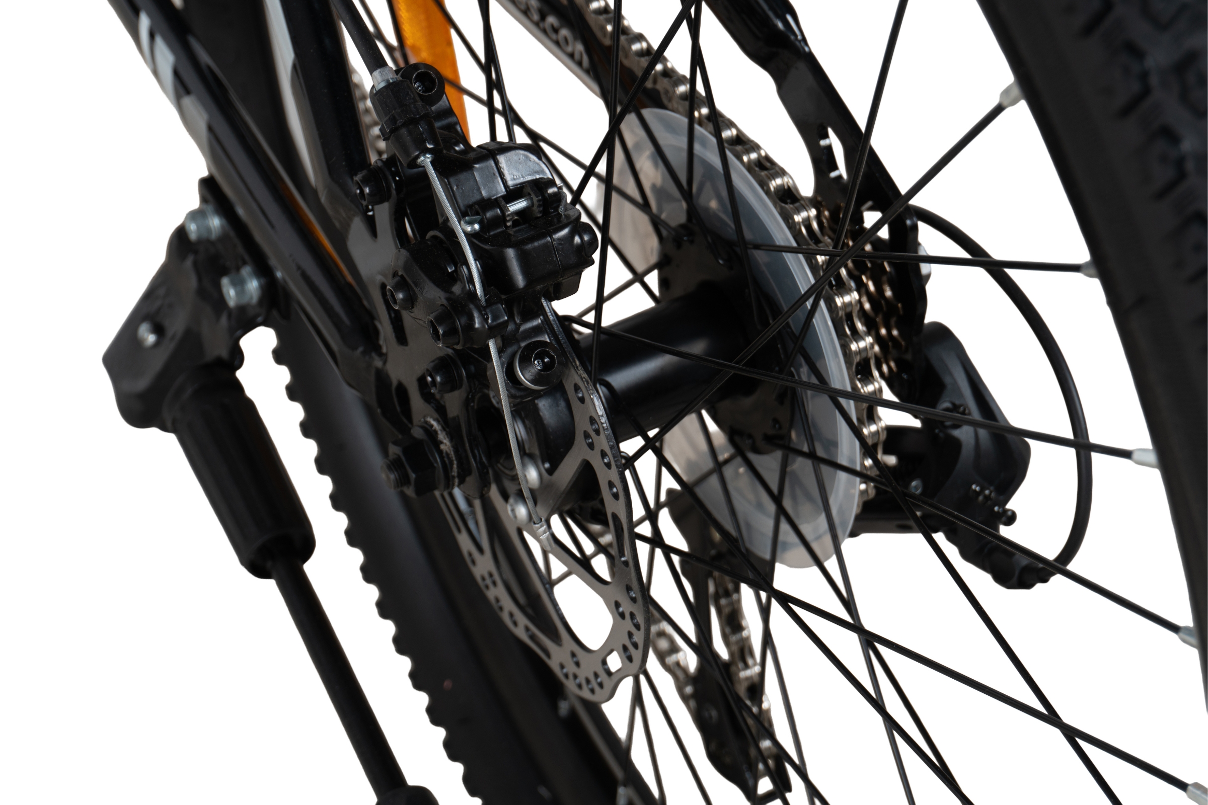 bicicleta copii davi terrano 24", 130 160 cm, 21 viteze, negru/alb
