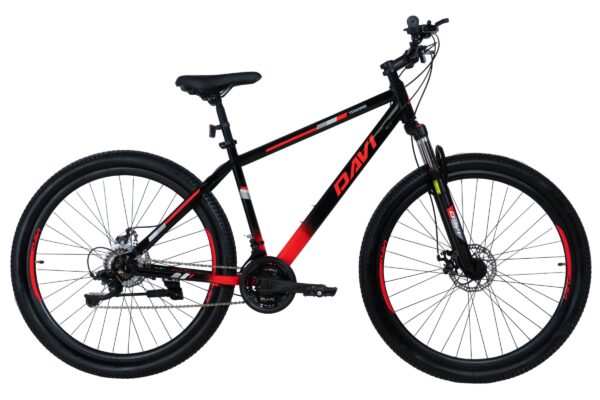 bicicleta mtb davi terrano 29", 170 195 cm, 21 viteze, negru/rose