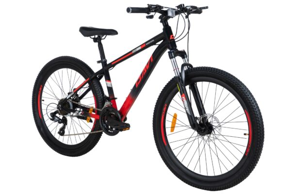 mountainbike davi montaro aluminium, 26", 145 170 cm, 21 gear, rød/sort (copy)