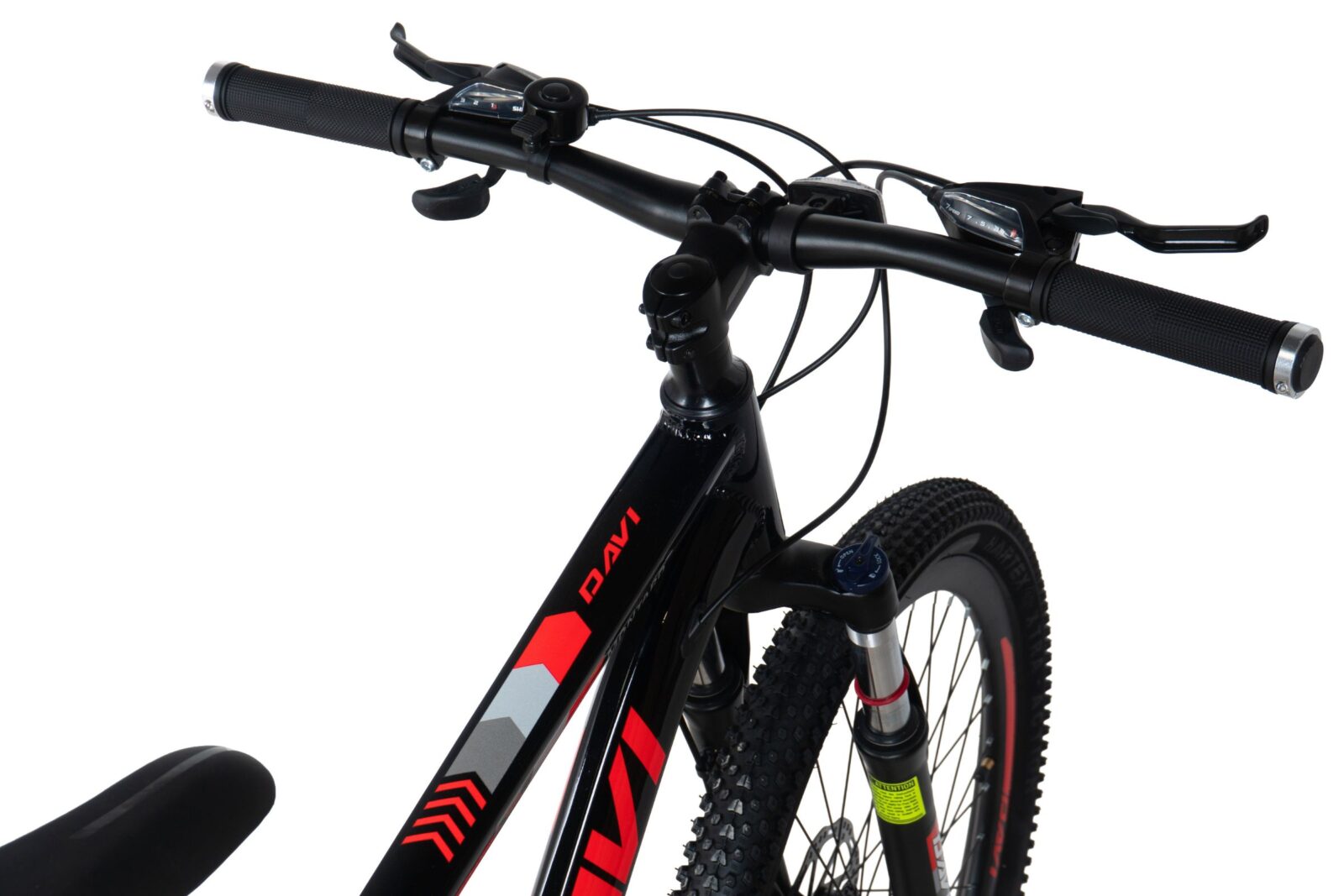 mountainbike davi montaro aluminium, 26", 145 170 cm, 21 gear, rød/sort (copy)