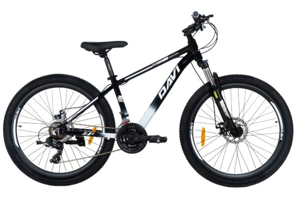 mountainbike davi montaro aluminium, 26", 145 170 cm, 21 gear, sort/rød (copy)