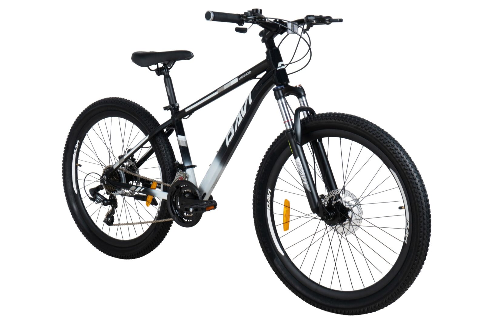 mountainbike davi montaro aluminium, 26", 145 170 cm, 21 gear, sort/rød (copy)