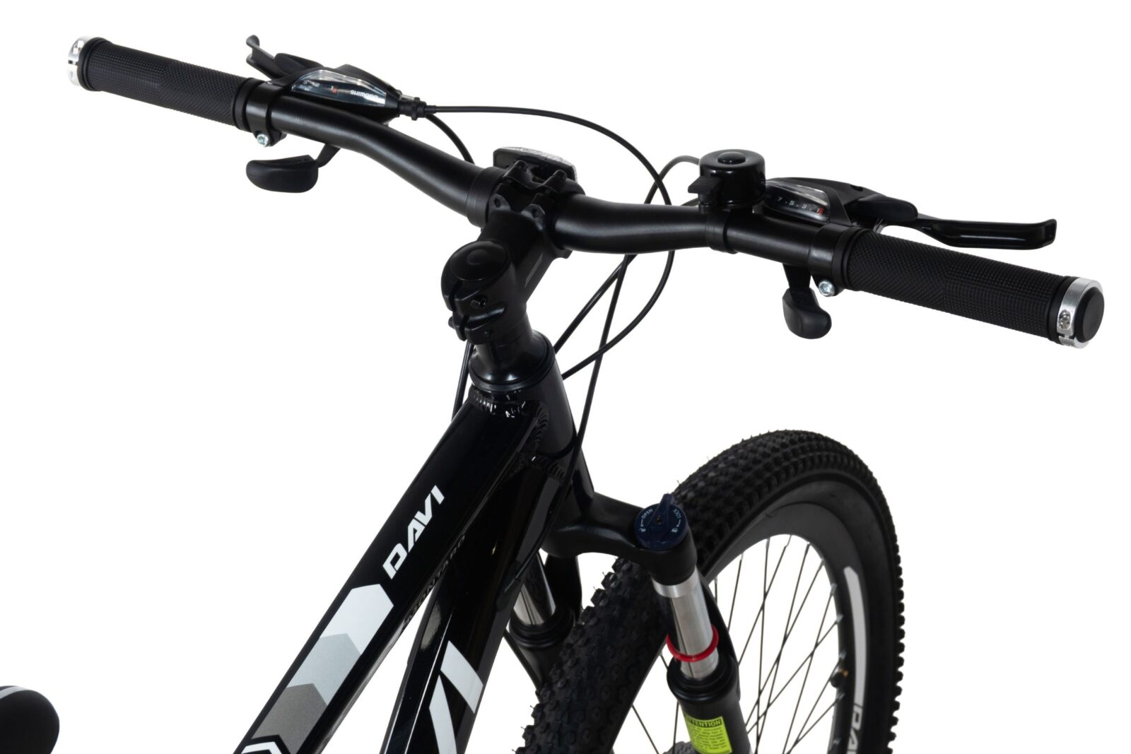 mountainbike davi montaro aluminium, 26", 145 170 cm, 21 gear, sort/rød (copy)