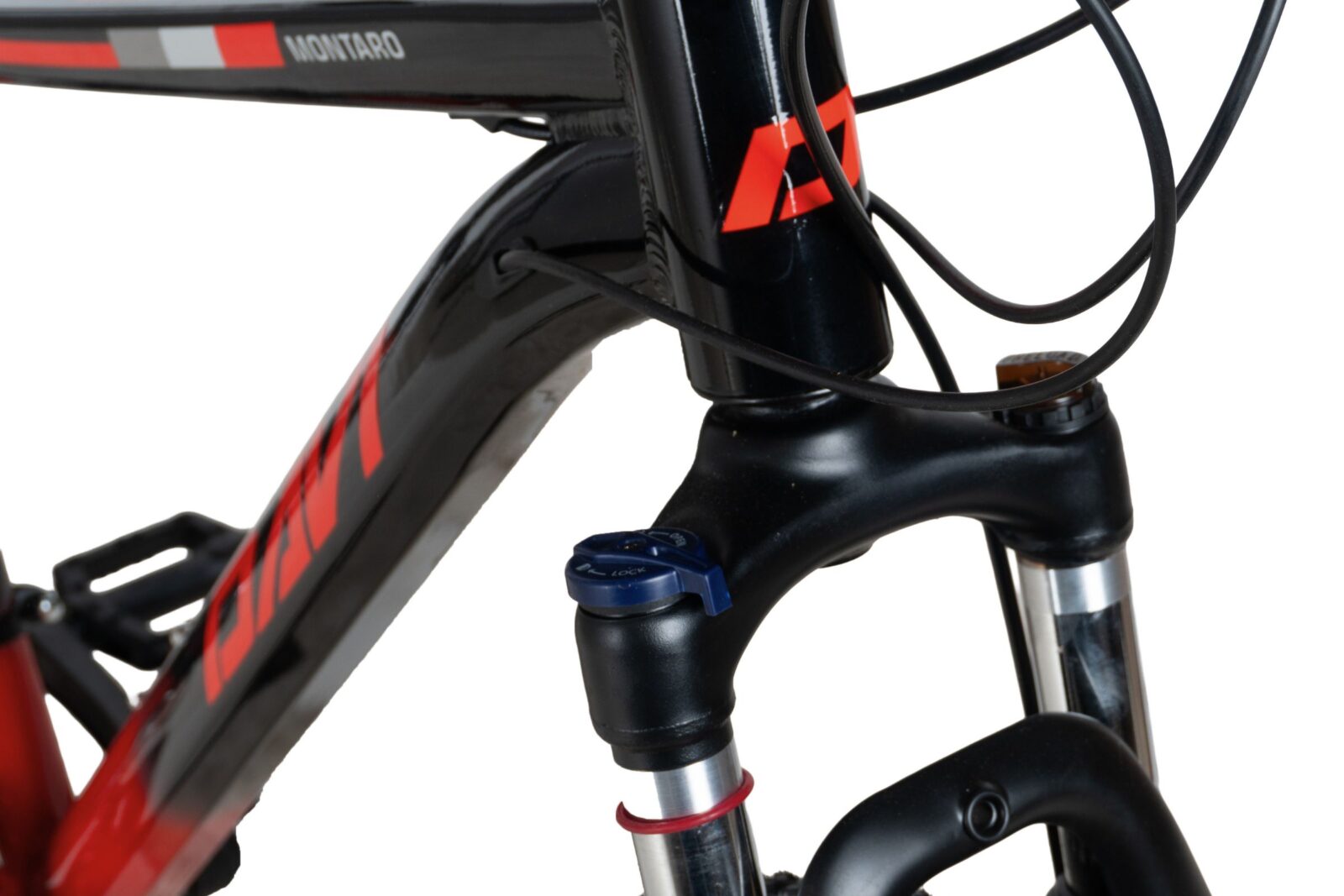 mountainbike davi montaro aluminium, 27,5", 160 185 cm, 21 gear, rød/sort (copy)
