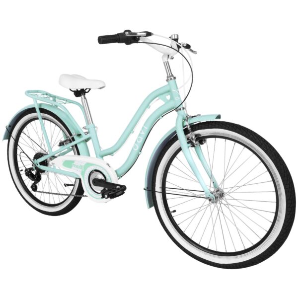 pigecykel davi molli, 24", 130 165 cm, 7 gear, grøn