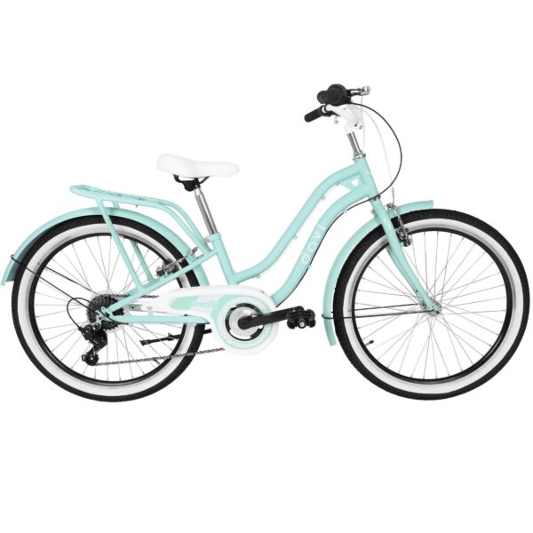 pigecykel davi molli, 24", 130 165 cm, 7 gear, grøn