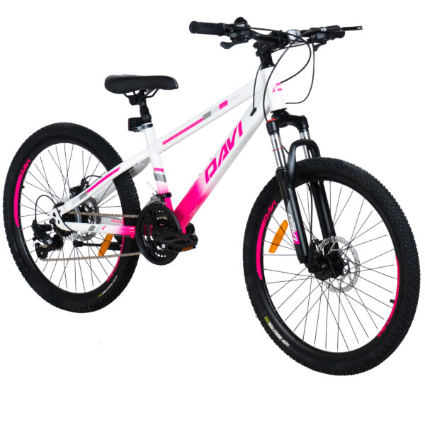 pigecykel davi bonita 24", 130 160 cm, 21 gear, lyserød