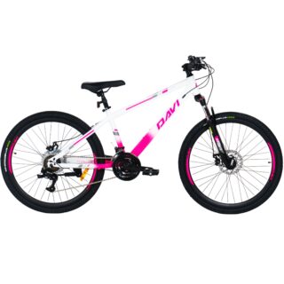 Pigecykel Davi Bonita 24", 130-160 cm, 21 gear, Lyserød