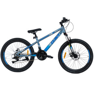 Drengecykel Davi Terrano 24″, 130-160 cm, 21 gear, Grå/Blå