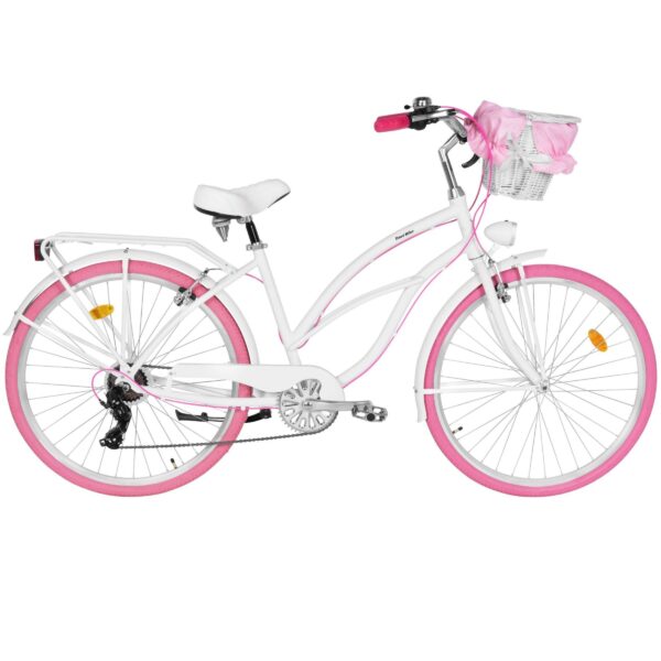 damecykel davi bianca cruiser aluminium, 28