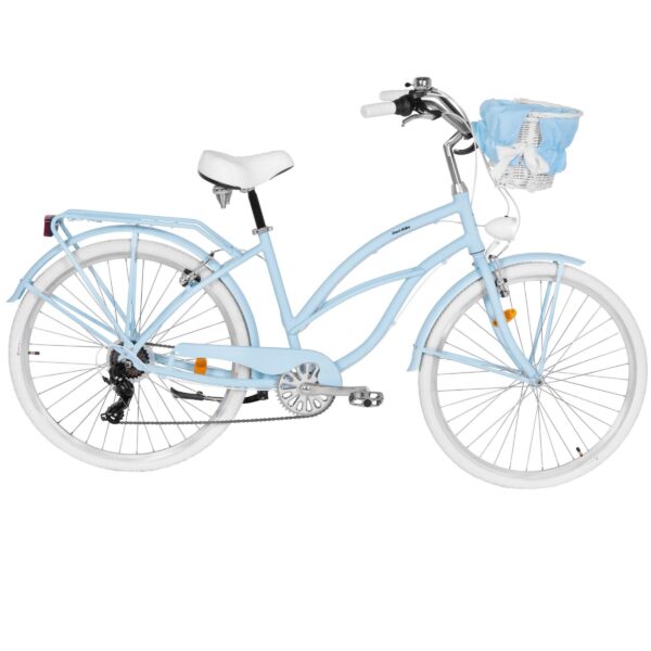 damecykel davi bianca cruiser aluminium, 28