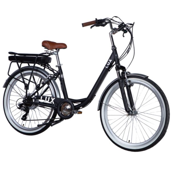elcykel e lux 26", 155 170cm, 7 gear, 50 km, sort
