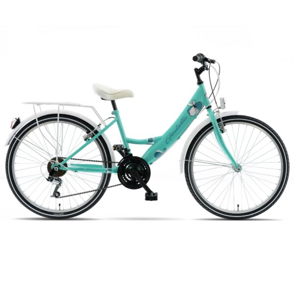 pigecykel kands giulietta 24", 130 165 cm, 18 gear, grøn
