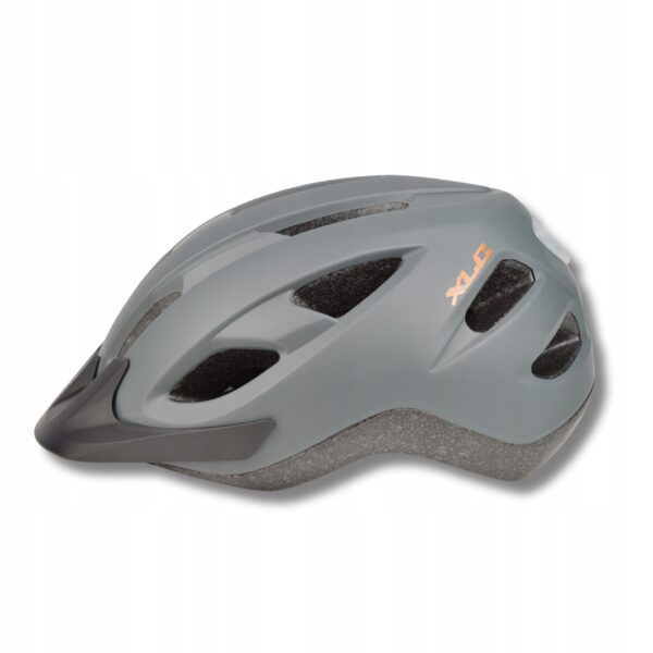 cykelhjelm bh c32, led belysning, 53 60 cm, grå